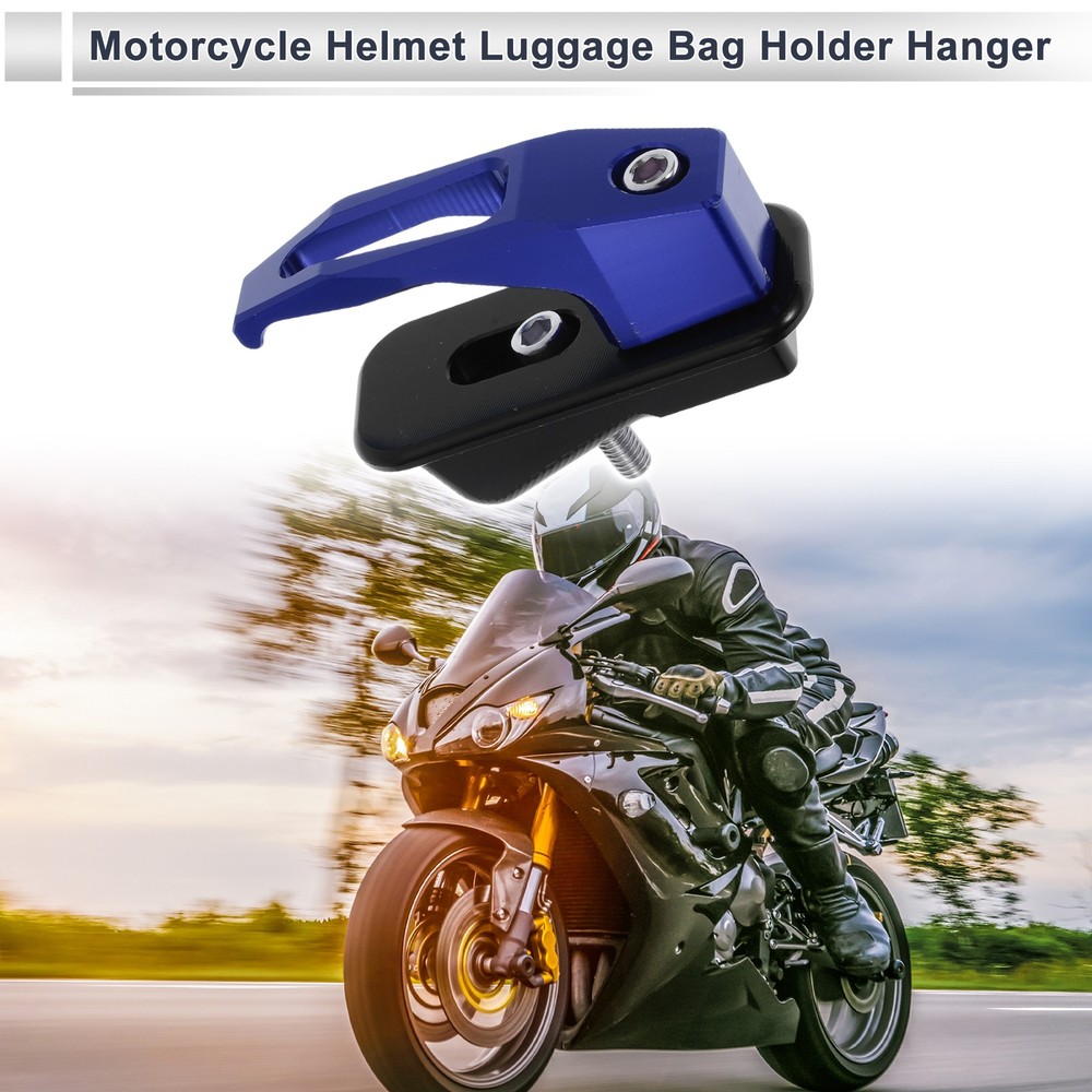 Motorcycle Storage Hook Square 1 Set Blue 78mm