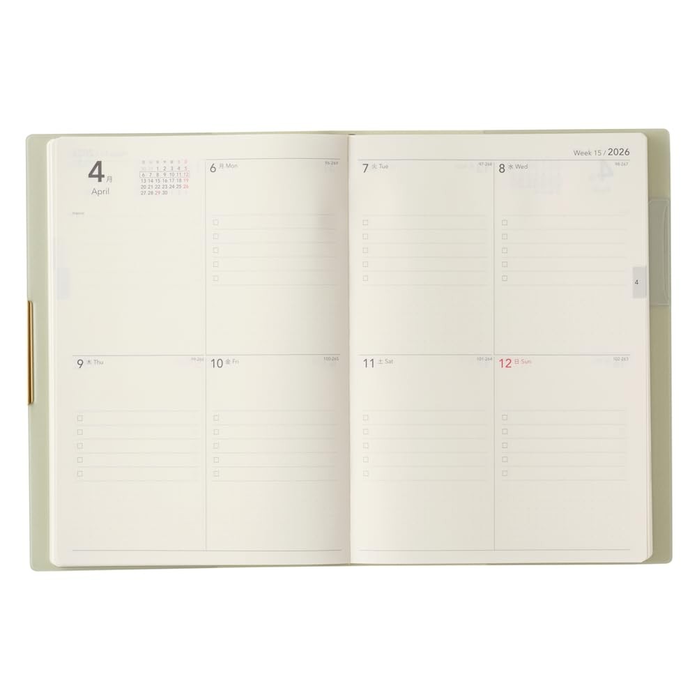 NOLTY Planner 2026 B6 Weekly Ecri Plus 8 mint