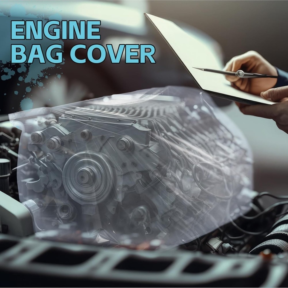 10 Pcs Engine Storage Bags Bulk Plastic Clear Engine Bag Covers Waterproof for E