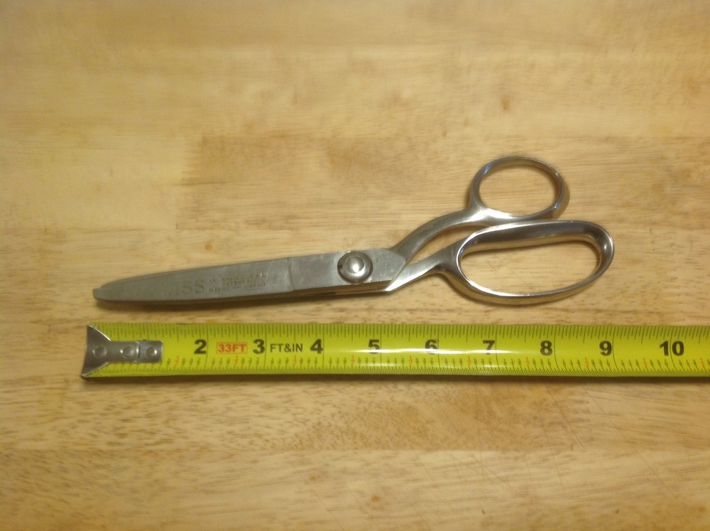 Vintage Sharp Wiss Pinking Shears All Chrome Newark N. J. USA