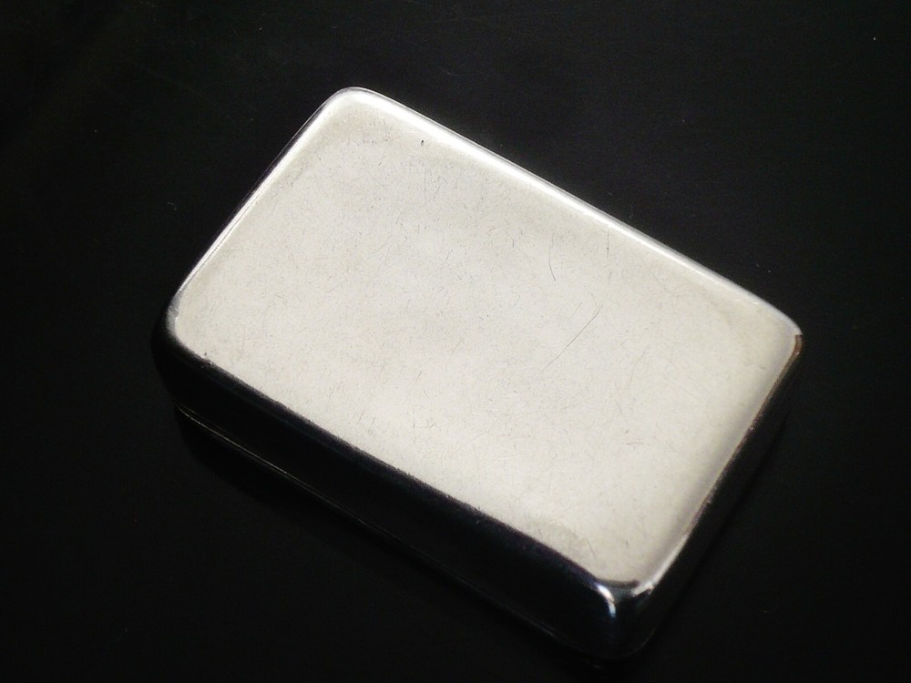 Sterling Silver Vesta Box Case, Changeable Striker, CRESTED, Antique 1892