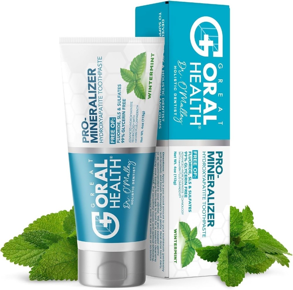 Nano hydroxyapatite Toothpaste Fluoride-Free, Pro Mineralizer Toothpaste - 4 Oz