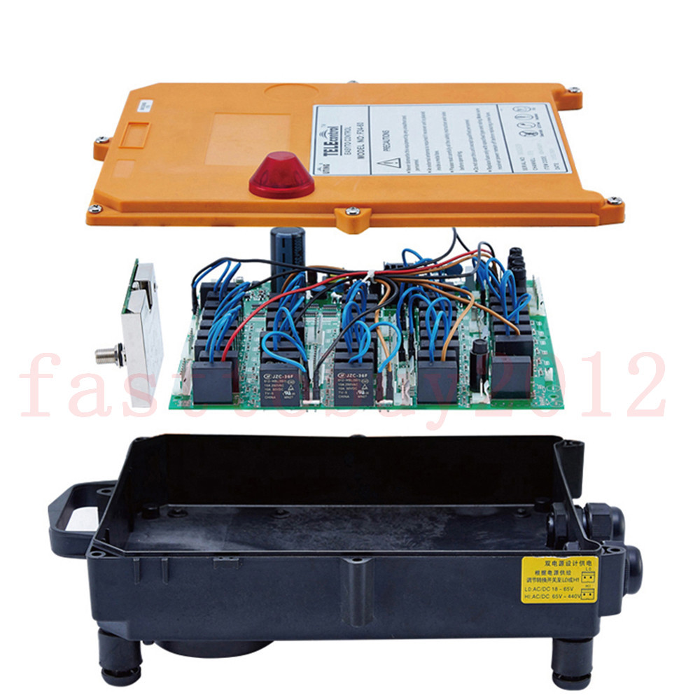 Transmitter+1Receiver Industrial Remote Control Wireless Joystick Crane AC/DC12V