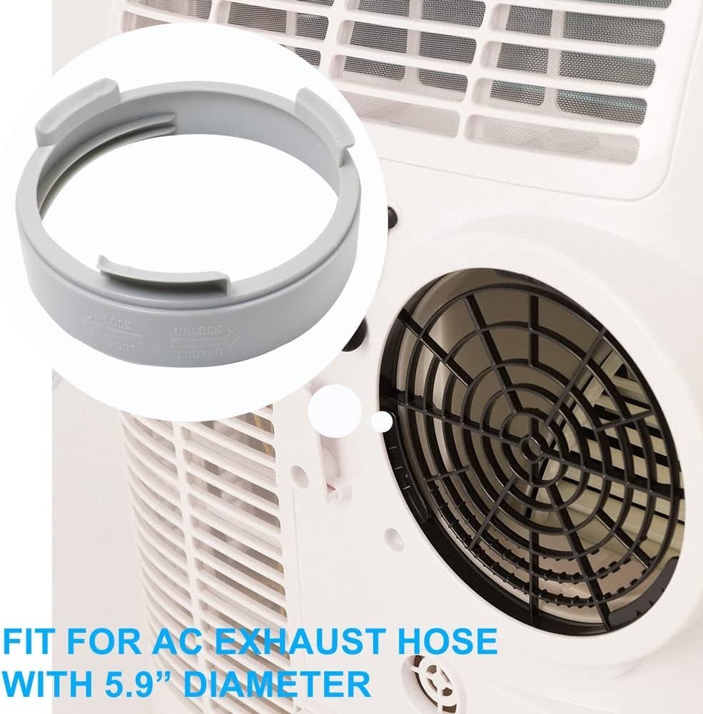 Compact 5.9 inch Exhaust Hose Coupler for Portable AC Units - Simple Setup