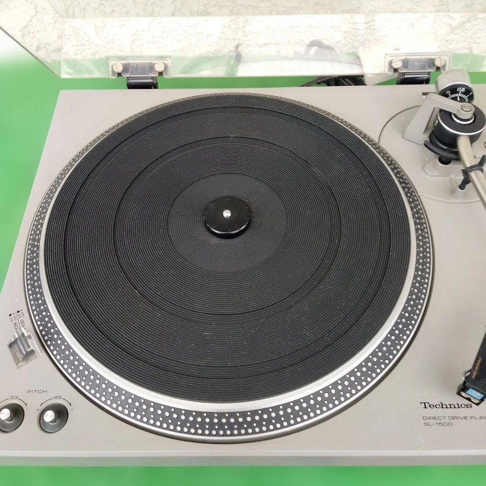 Technics SL-1500 Direct Drive Turntable Silver Vintage Tested