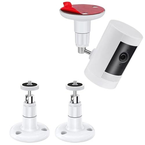 2 Pack Adjustable Security Wall Mount for Ring Camera&Stick Up Cam White
