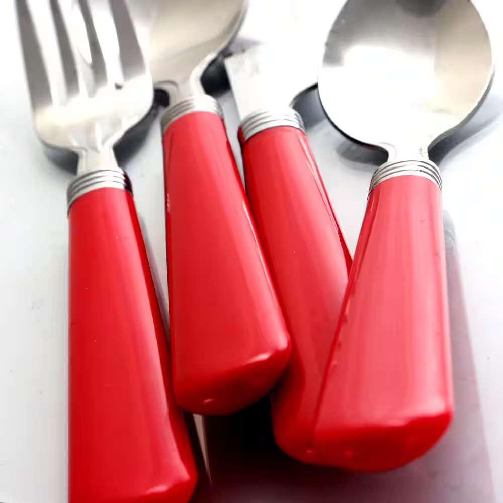 Sensations II 16-Piece Red Flatware Set (Service for 4)
