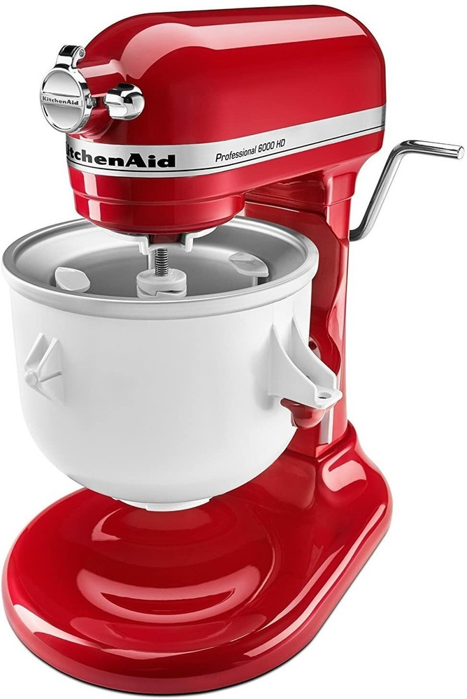 New KitchenAid KICA Ice Cream Maker Attachment Accessory, White