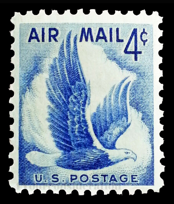 1954 Scott #C48 - .04¢ BALD EAGLE IN FLIGHT - VF-MNH-OG(D) Airmail Single