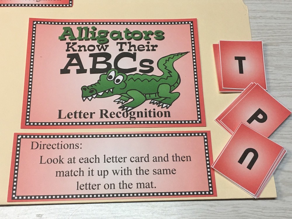 (4) Four Alphabet / Letter File Folder Set - Activity Set - READING