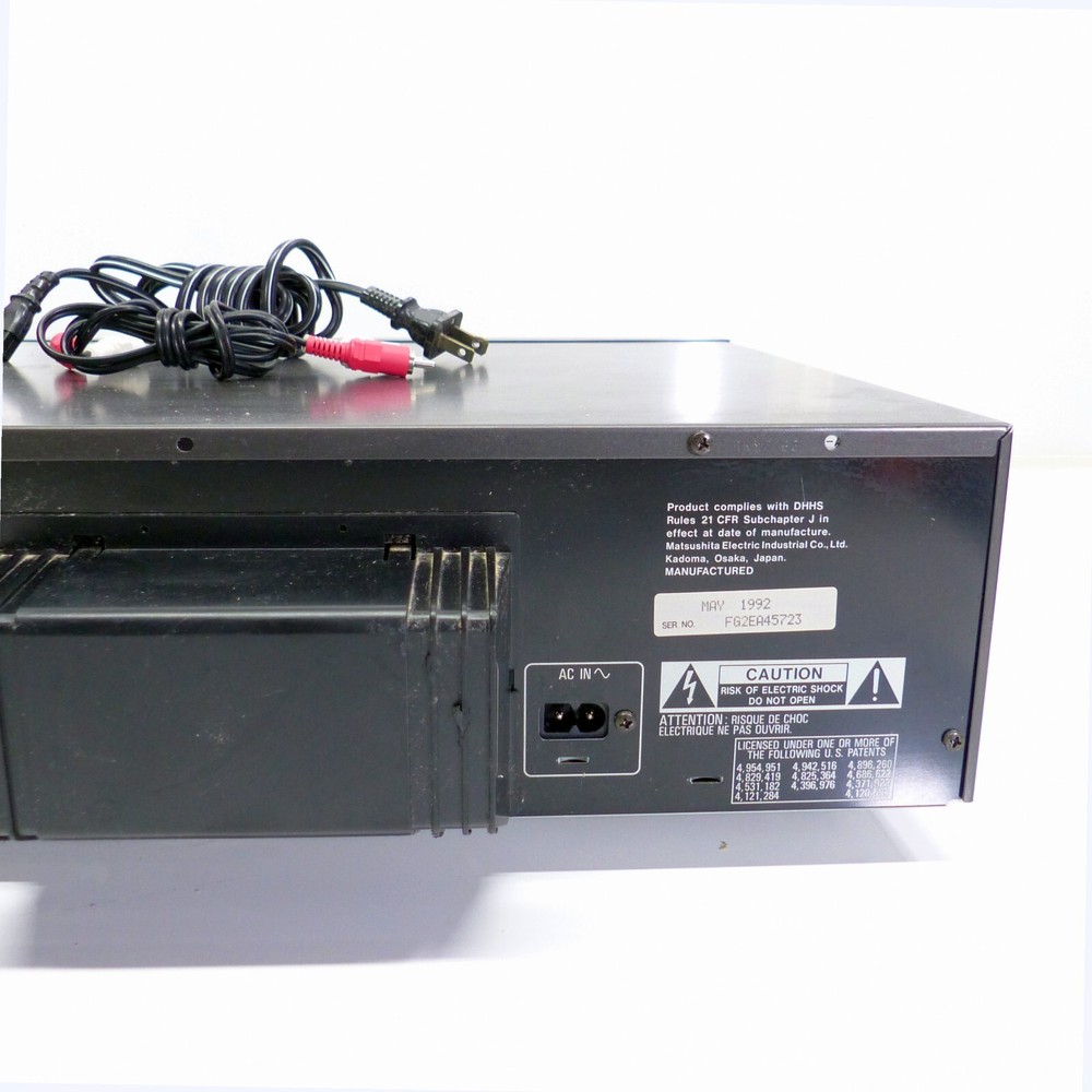 Technics CD Player Changer SL-PD827 5-Disc (No Remote) Japan Tested & Working