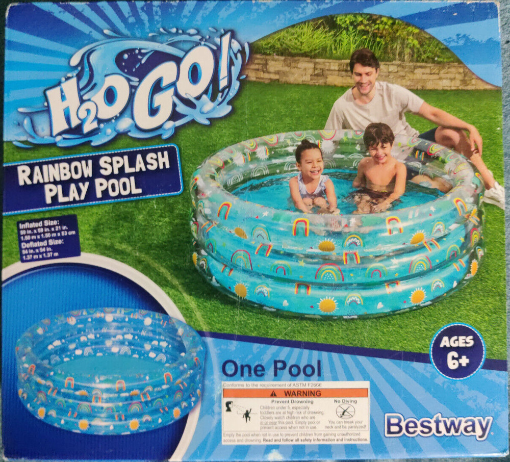 H20 GO Rainbow Splash Pool