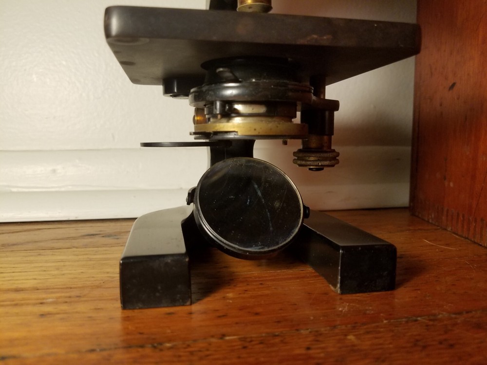 Spencer Lens Company Antique Darkfield Microscope Monocular With Case