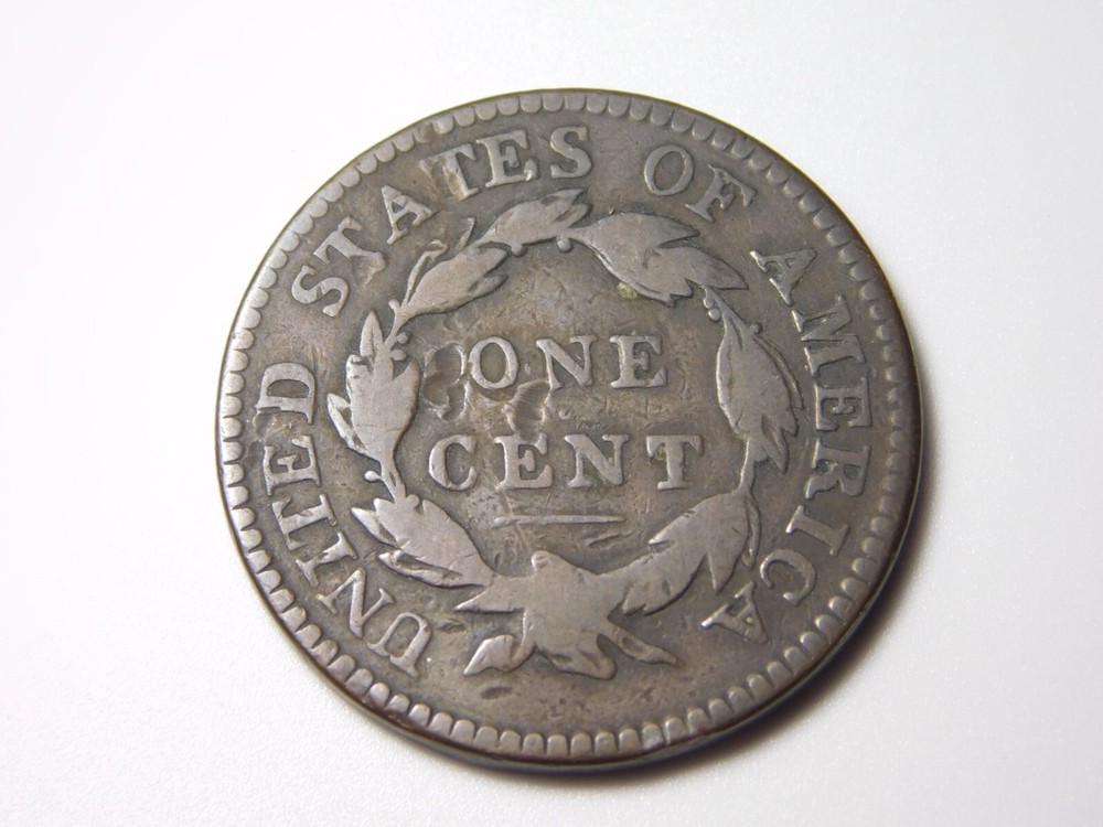 OLD US COIN 1816 CORONET HEAD ROTATED DIE ERROR LARGE CENT