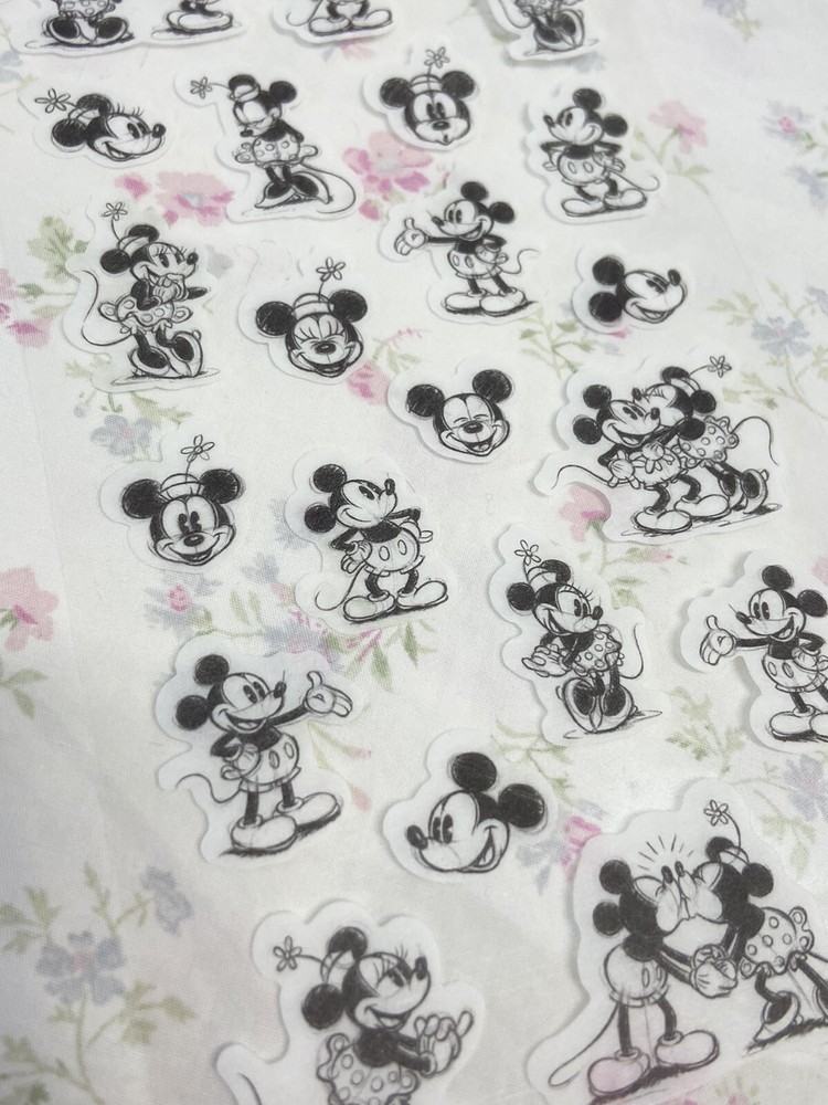 Disney Mickey Mouse And Minnie Mouse Sticker Sheets (4 Sheets Total)