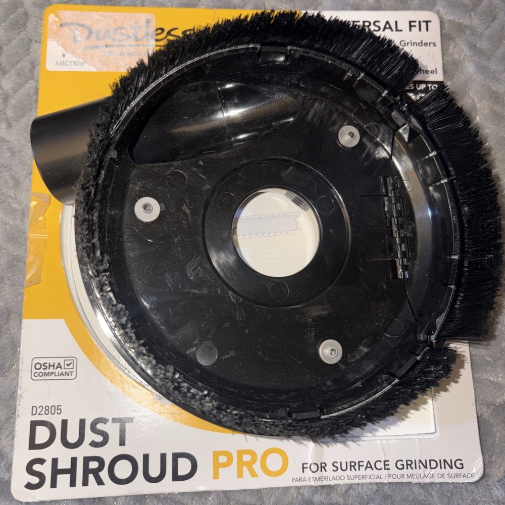 Dustless Technologies Universal 4-6" Grinder Dust Shroud Pro.