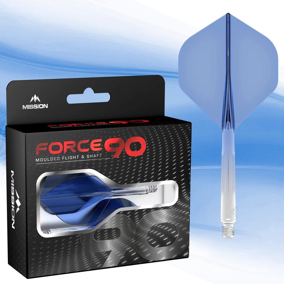 Mission Force 90 Molded Flight & Shaft System Gradient  Blue Standard No2 Short