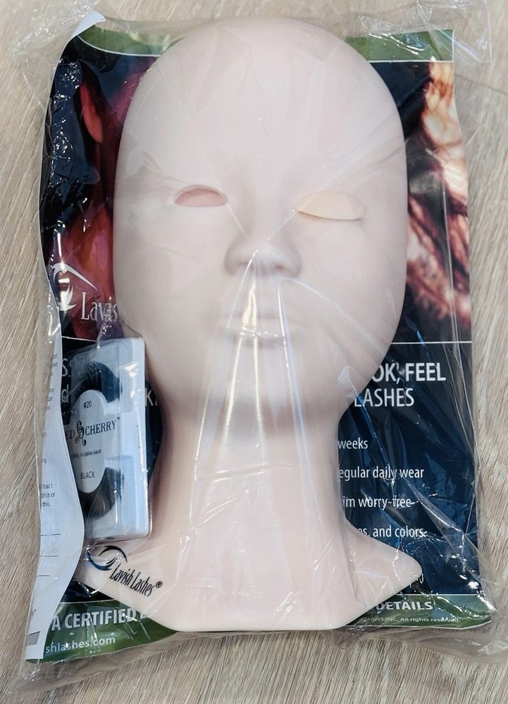 LAVISH LASHES - Eyelash Extension Practice PROFESSIONAL Mannequin Head Training