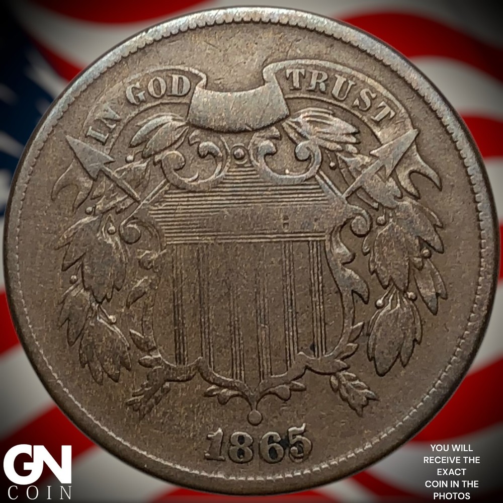 1865 2 Cent Piece Y7599