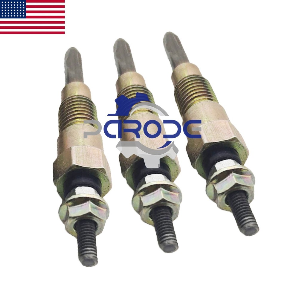 3 pcs Glow Plug for Yanmar 3TNM72 Engine