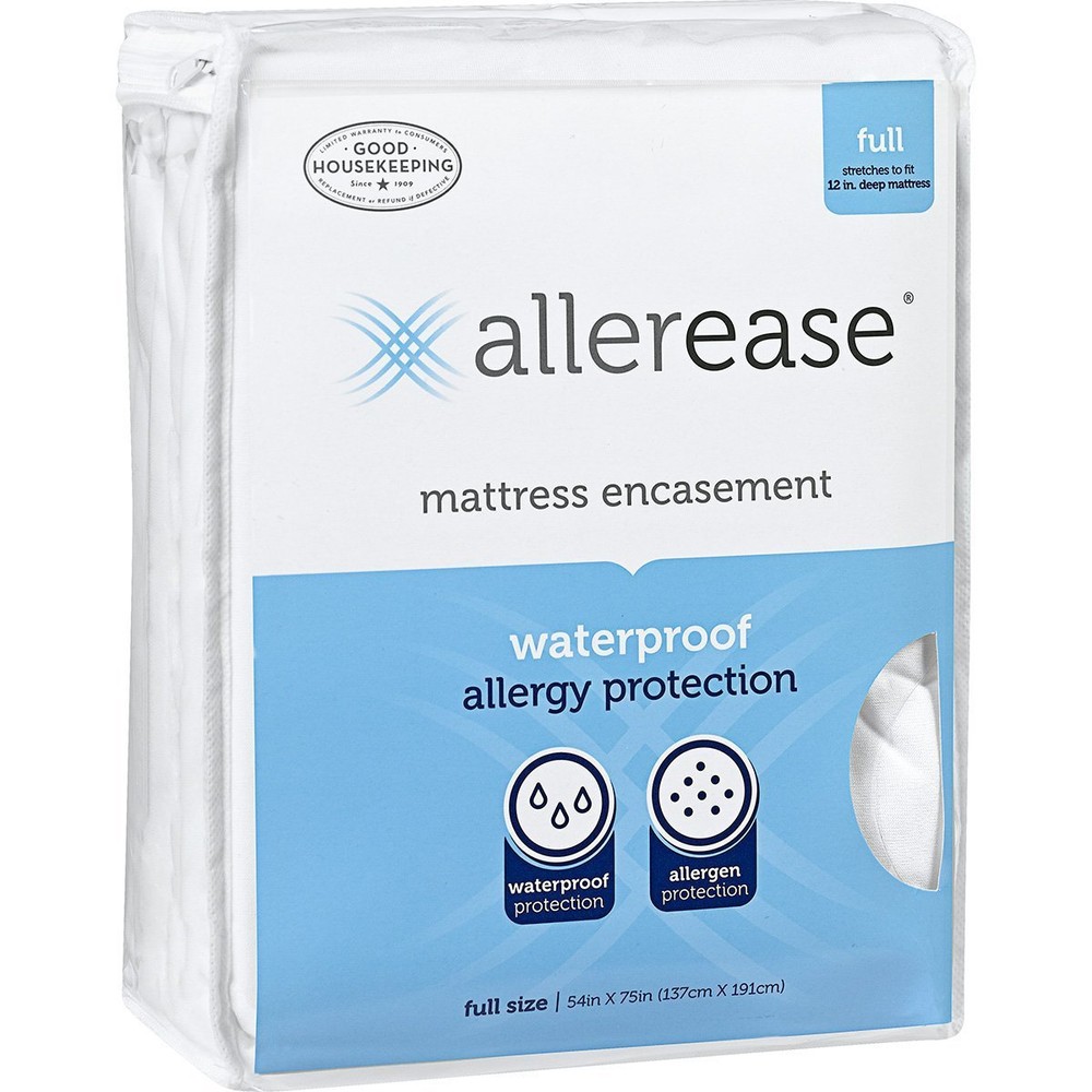 Allerease Waterproof Allergy Protection Full Mattress Encasement