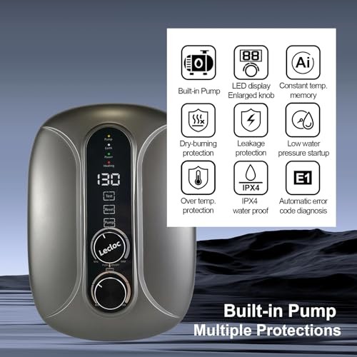 E65 Pro Pump-integrated Tankless Electric Water Heater 6.5kW 240V - E65 Pro