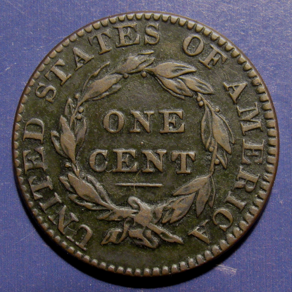 1822 CORONET LARGE CENT, N-11, VF ~ CHOICE ORIGINAL EXAMPLE WITH BOLD FEATURES