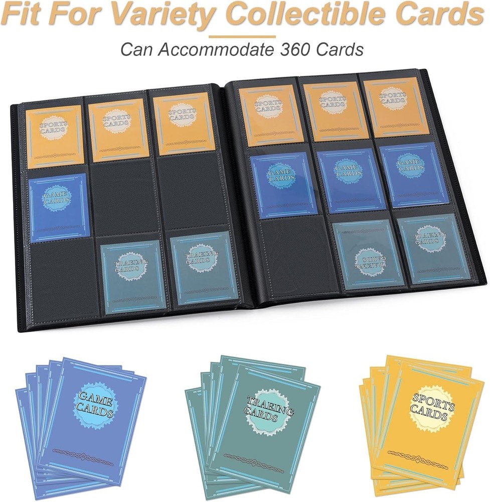 Sideloader Binder Holds 360 Sideloaders 9 Pocket SideLoader Binders with Sleeves