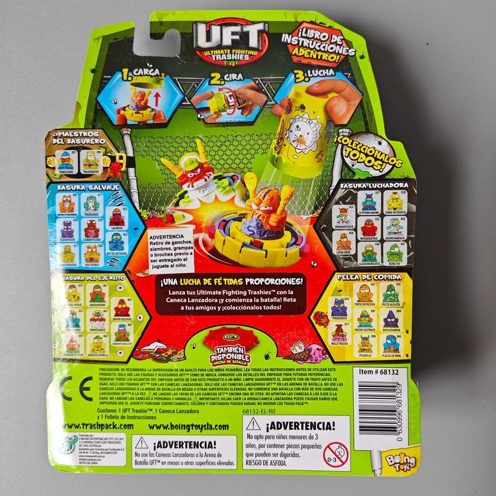 UFT Ultimate Fighting Trashies Spin Bin Launcher Pack Multiple colors