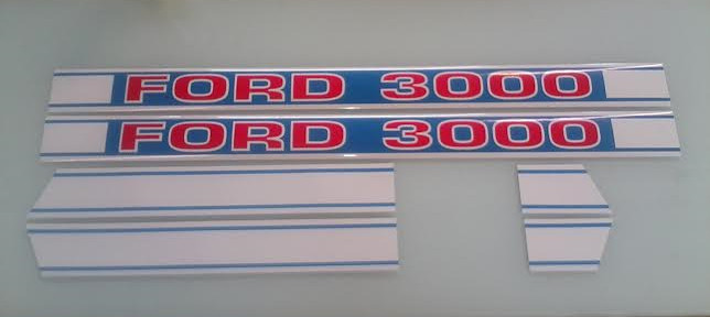 Ford 3000 hood decals