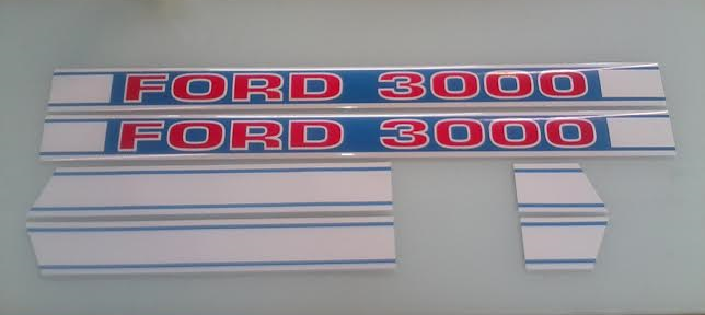 Ford 3000 hood decals