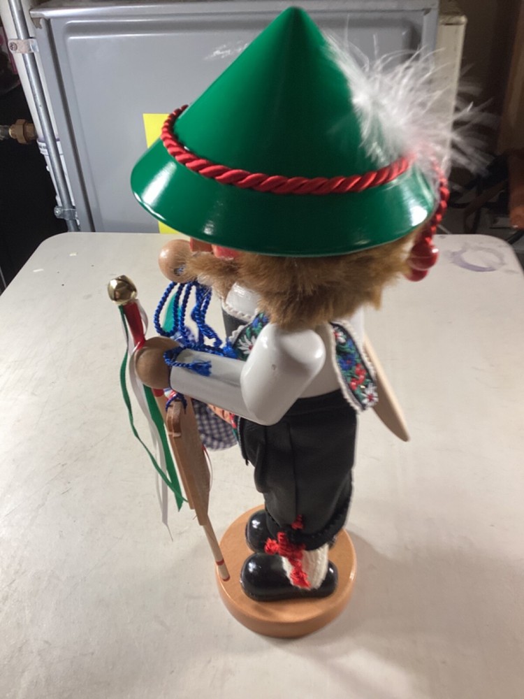 STEINBACH NUTCRACKER Bavarian Nutcracker With Green Hat Made In Germany