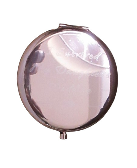 I Survived My Daughters Wedding Copper/Rose Gold 2 Mirror Compact w/Case