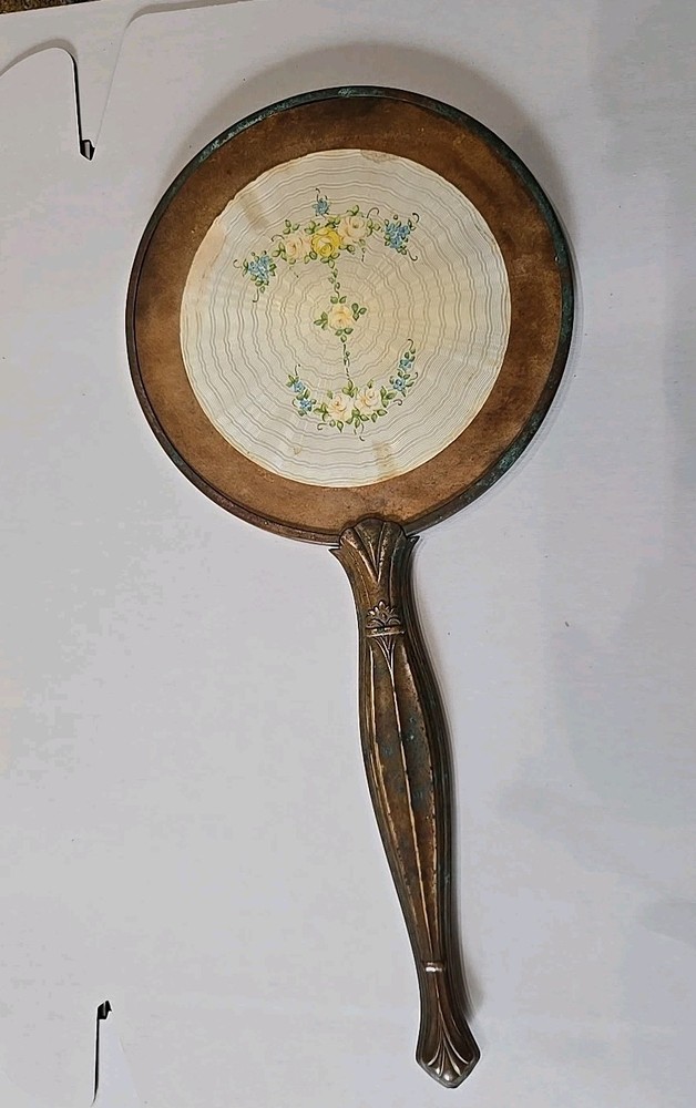 vintage hand-held vanity mirror