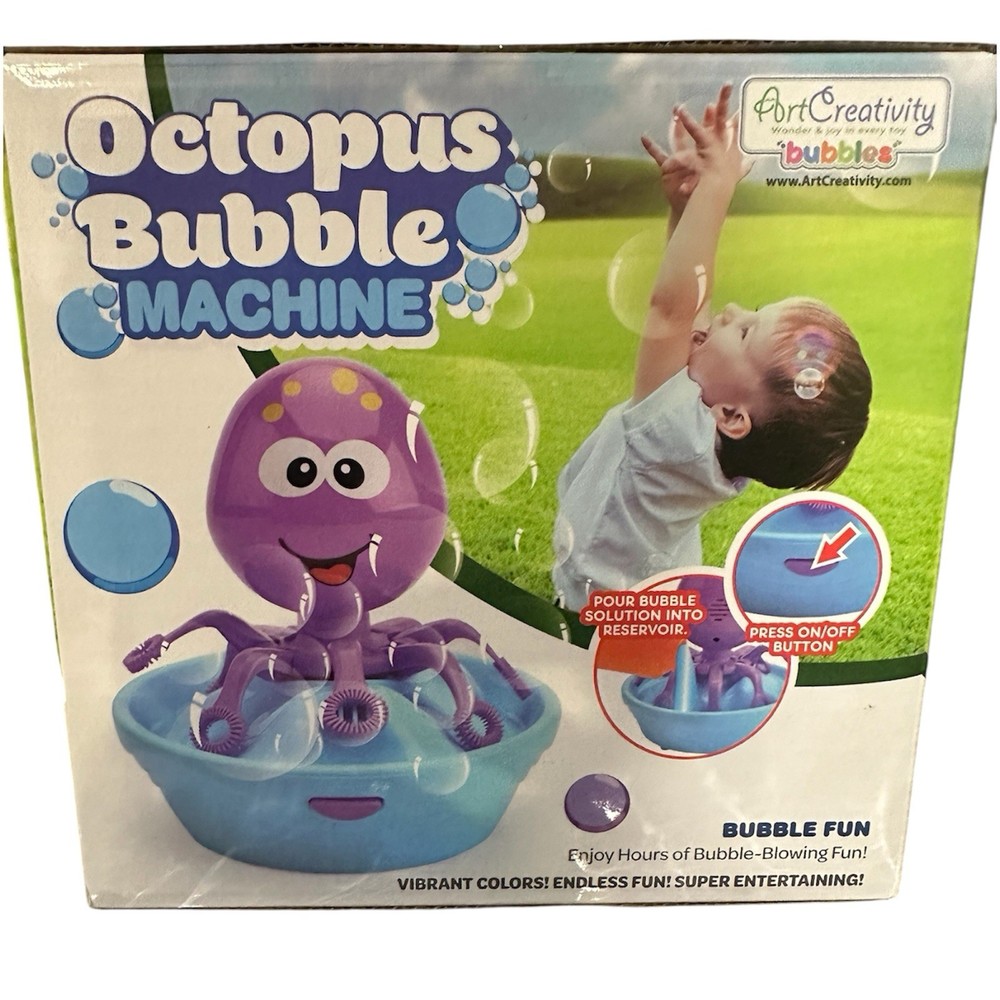 Octopus Fun Outdoor Bubble Machine for Kids