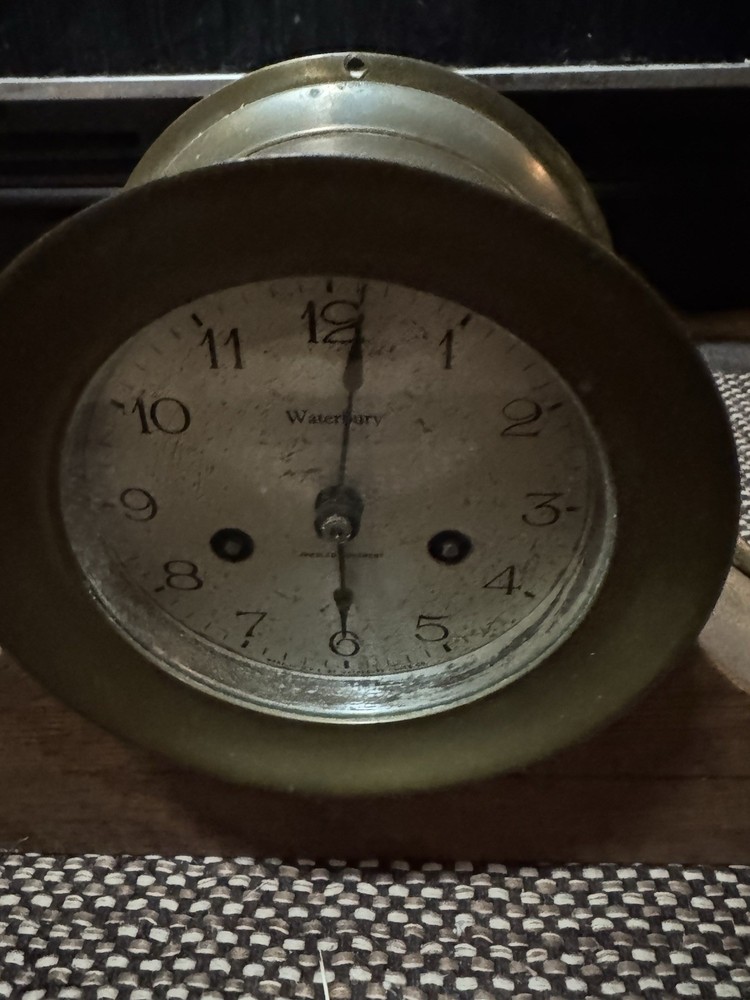 Vintage Waterbury Ship Clock