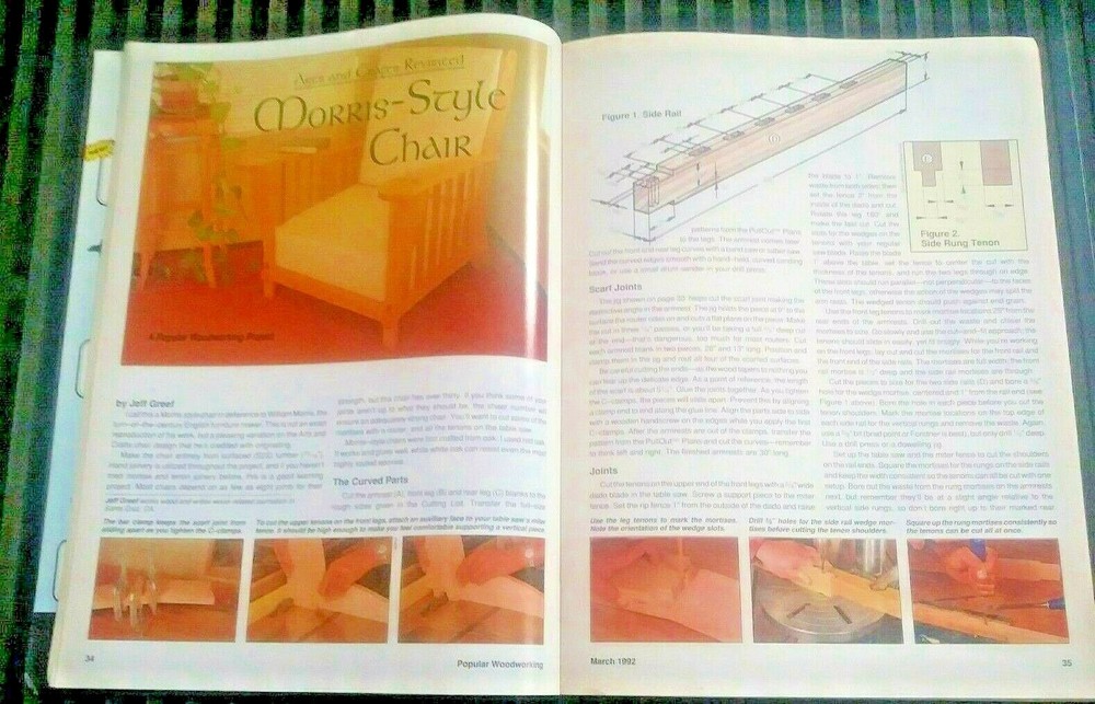 Popular Woodworking Magazine March 1992 # 65 Pull Out Wood Working Patterns
