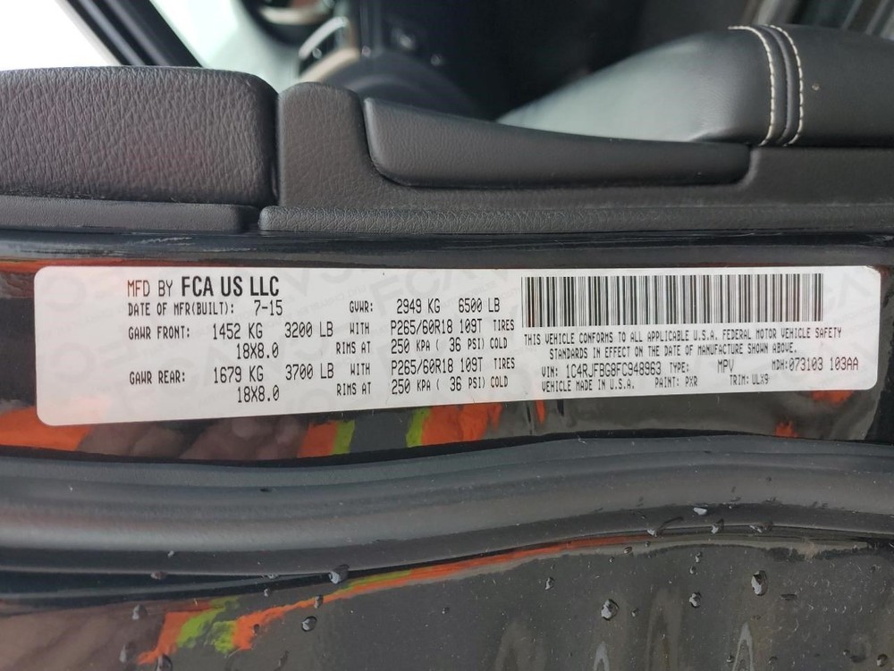 GRANDCHER 2015 Transmission Shift 2074088