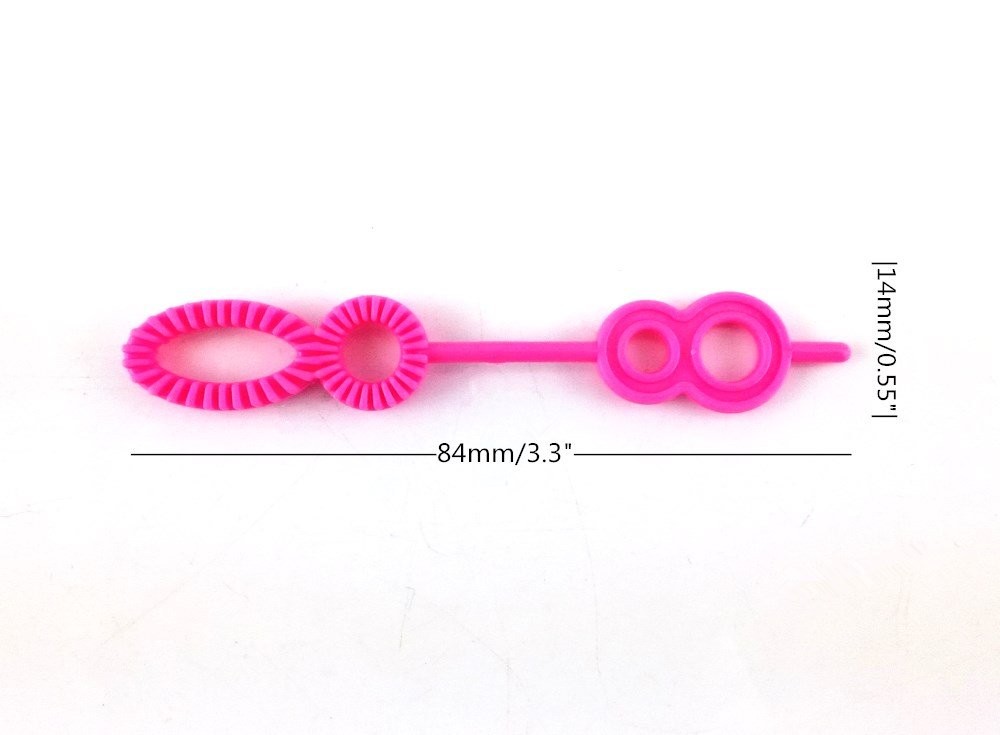 Honbay 50pcs Colorful Multihole Bubble Wands