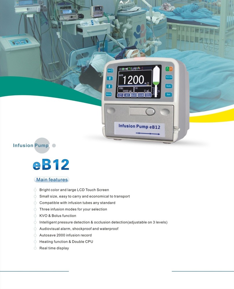With heating and real-time alarm function, touchscreen infusion pump
