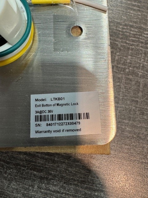 LTS LTKB01 Platinum Exit Button of Magnetic Lock