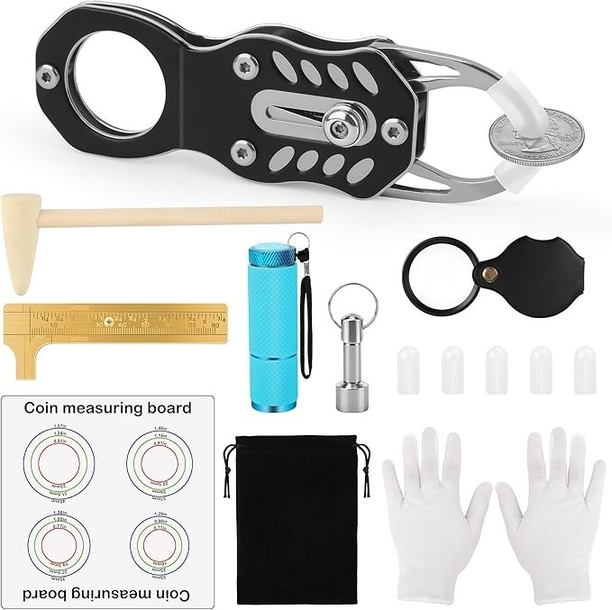 Professional Silver and Gold Coin Testing Kit with Accessories