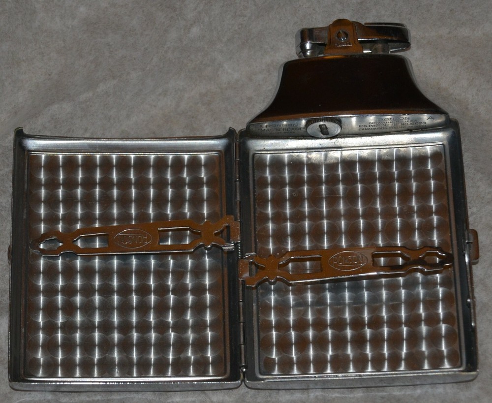 Vintage Ronson Cigarette Case & Lighter
