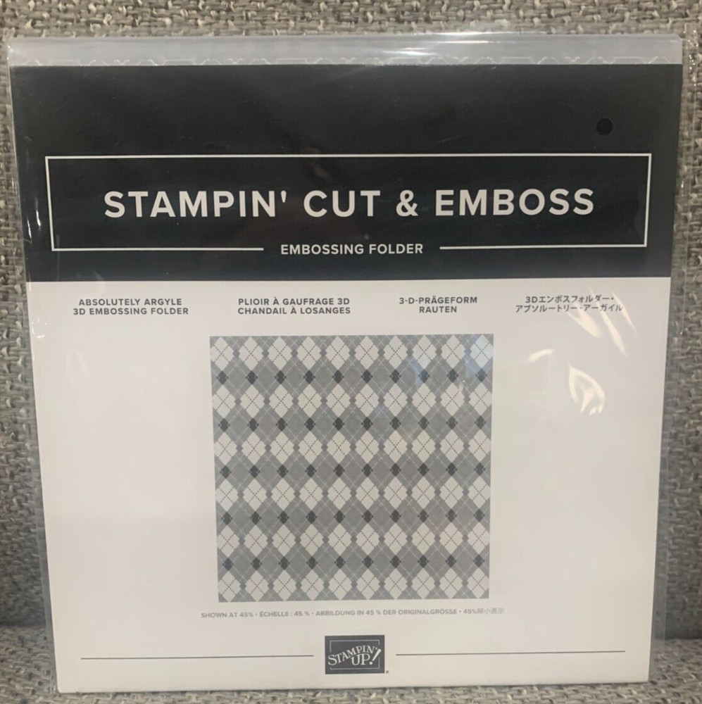 Stampin Up Embossing Folder ** Absolutely Argyle **
