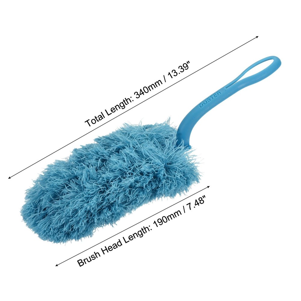 Microfiber Dust Reusable Feather Dust, Blue, 2pcs