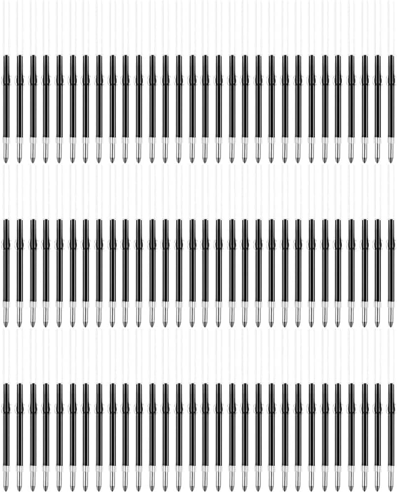 2.4inch/6.1cm Bla Ink Beadable Pens Refills, Replaceable Pens Refills,
