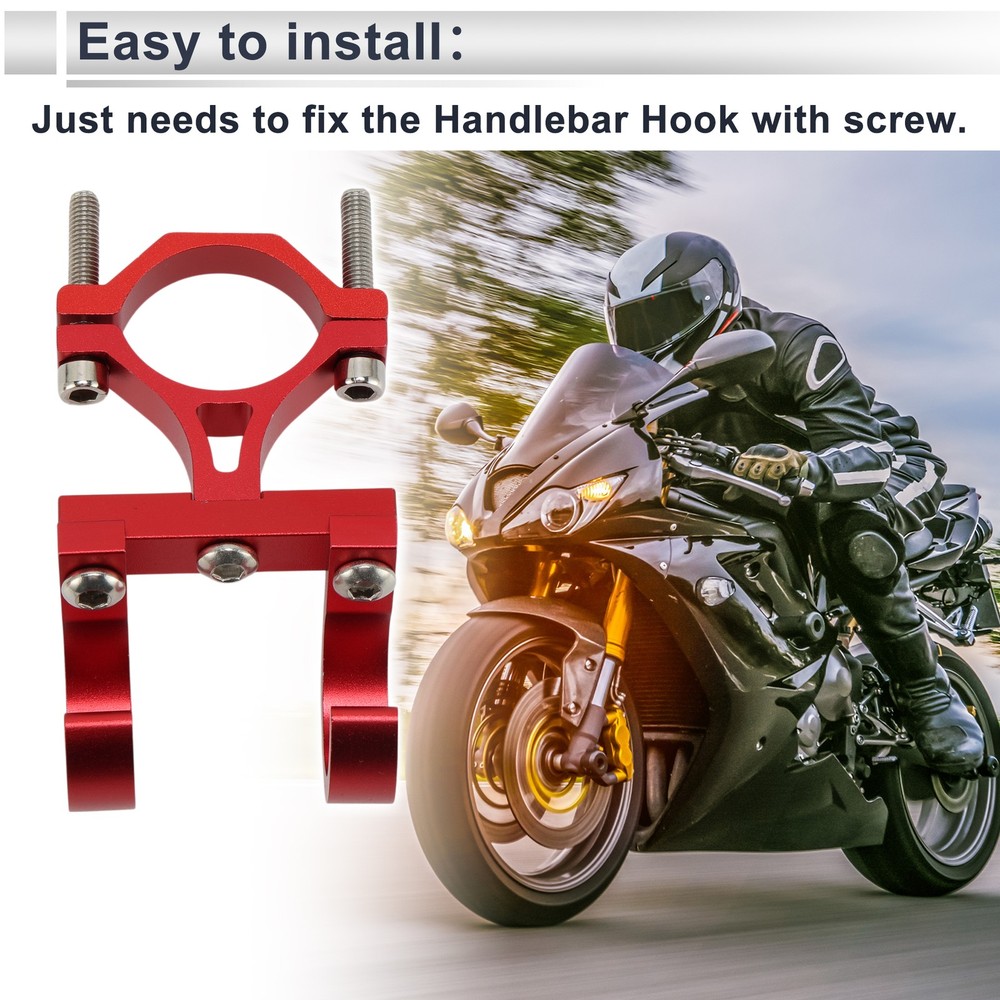 Motorcycle Hook for Screw Washer Screw 1 Set Red