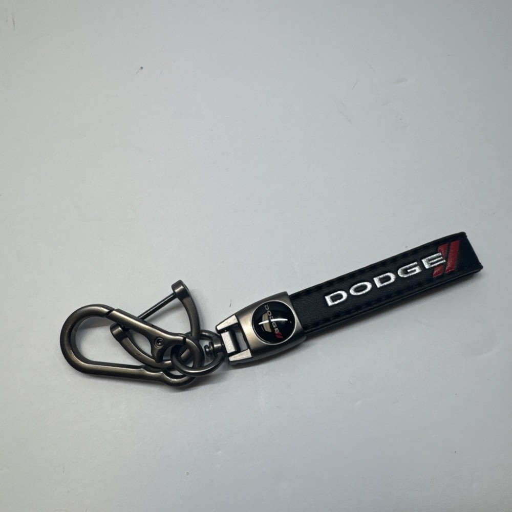 Generic Dodge Leather Keychain Key Fob.
