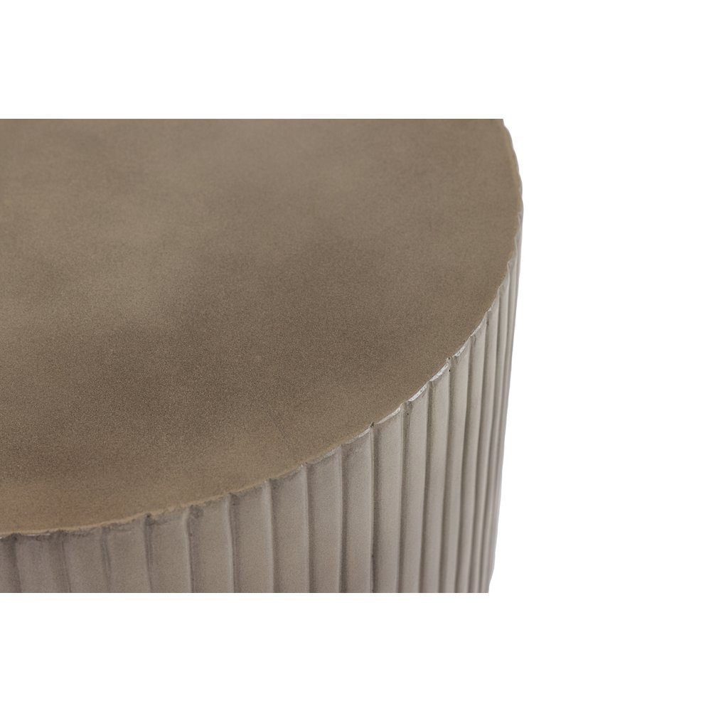 Modrest Gruver - Modern Grey Concrete End Table