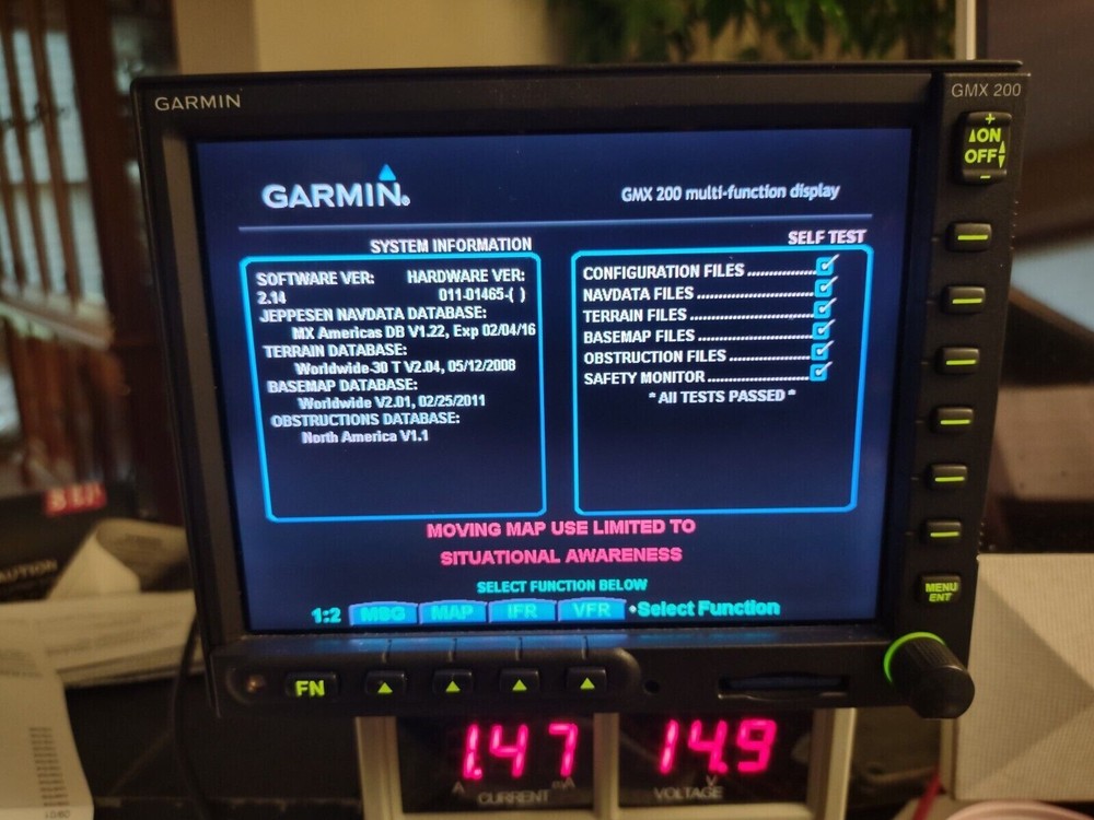 GARMIN GMX 200 MFD Software Upgrade to Version 2.14